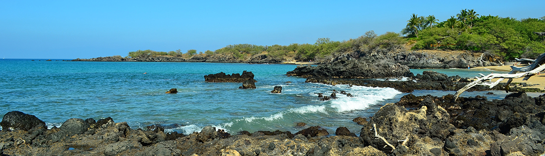 rocky coastline of the Big Island