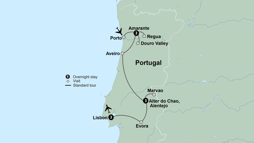 Portugal's Old World Charm Map