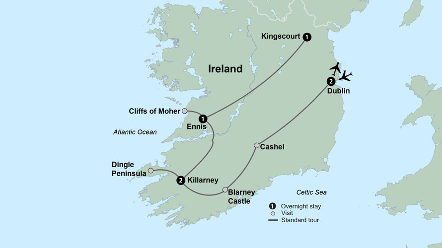 Irish Splendor Map