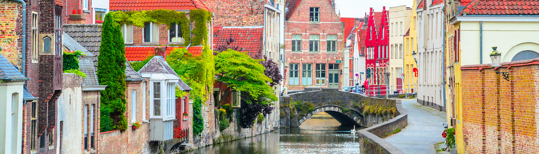 Colorful Bruges, Belgium