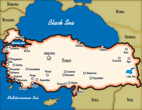 Full Map of Turkey