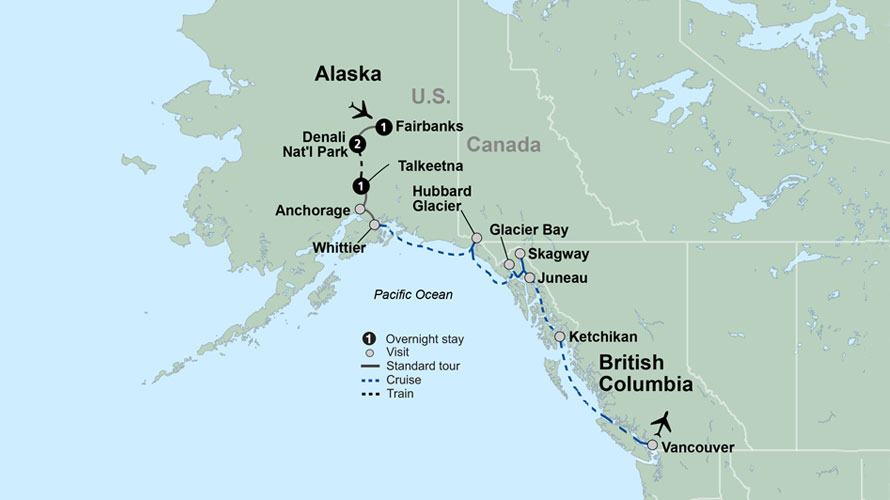 Alaska Discovery Land & Cruise