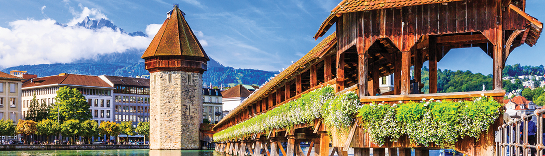 Chapel Bridge in Lucern Switzerland