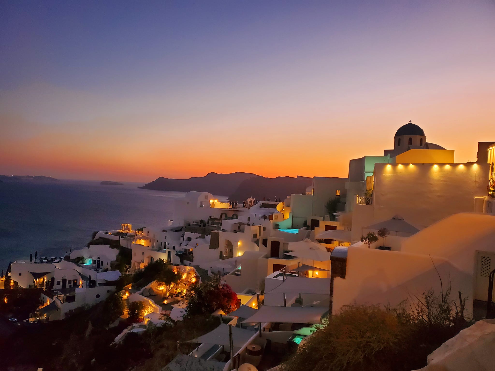 Sunset in Santorini