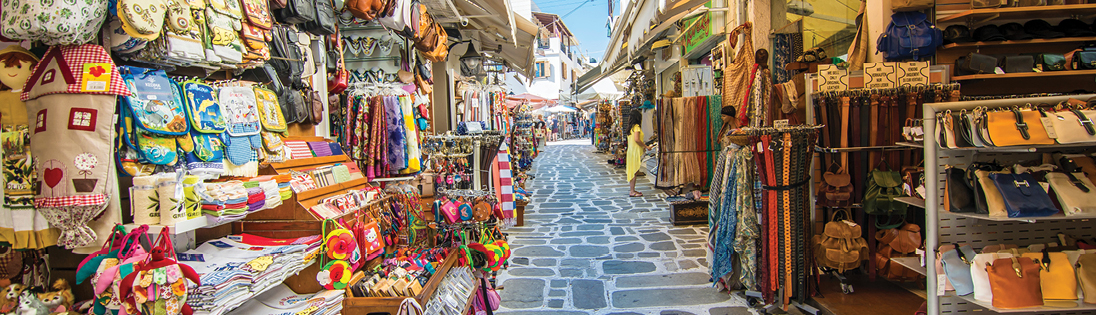 Market street in Crete