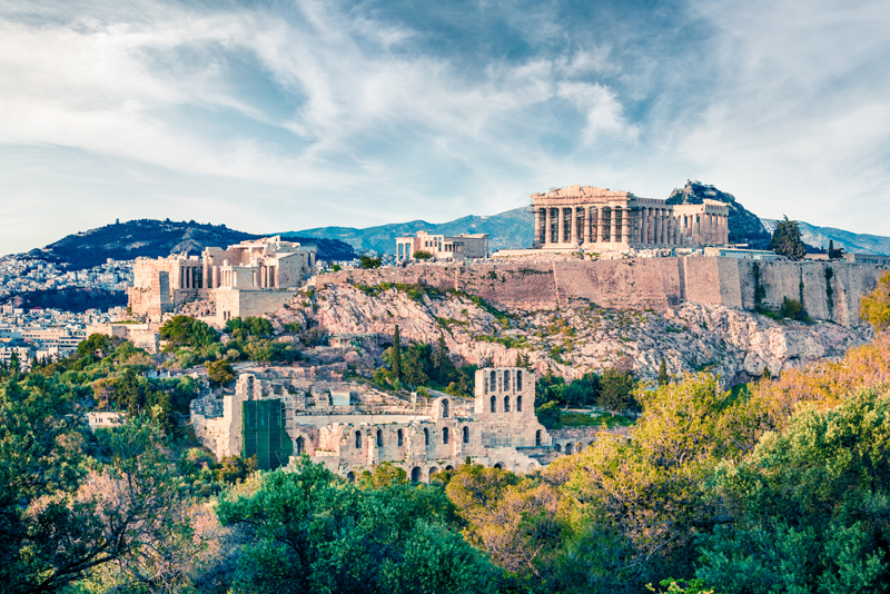 The Acropolis and Parthenon in Athens