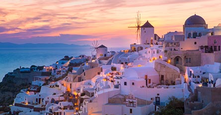 Beautiful Santorini Sunset