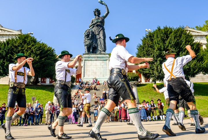 Dancing at Oktoberfest
